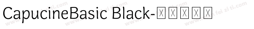 CapucineBasic Black字体转换